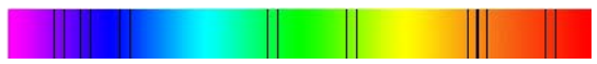 Рисунок 3. Линейчатый спектр поглощения